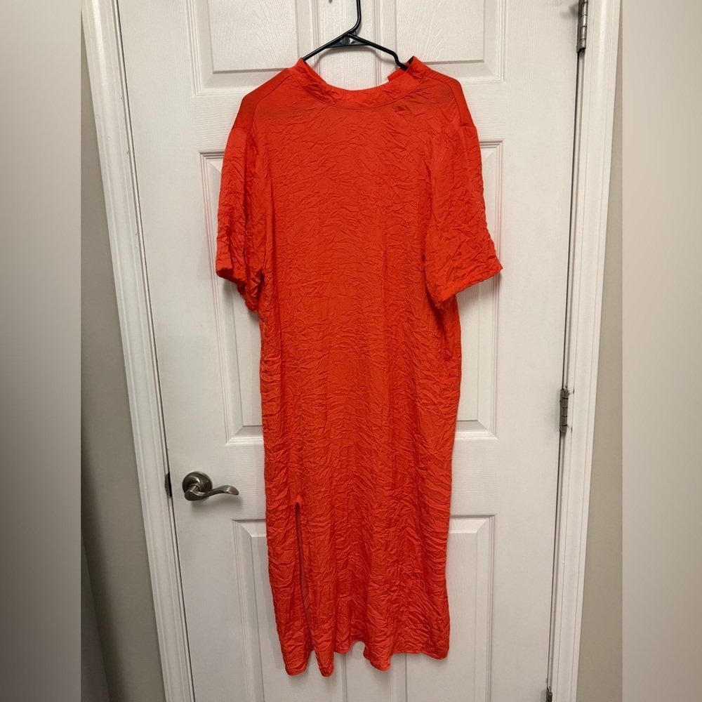 Target Orange Textured Maxi Dress